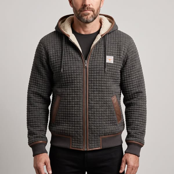The jacket with something to it up close.