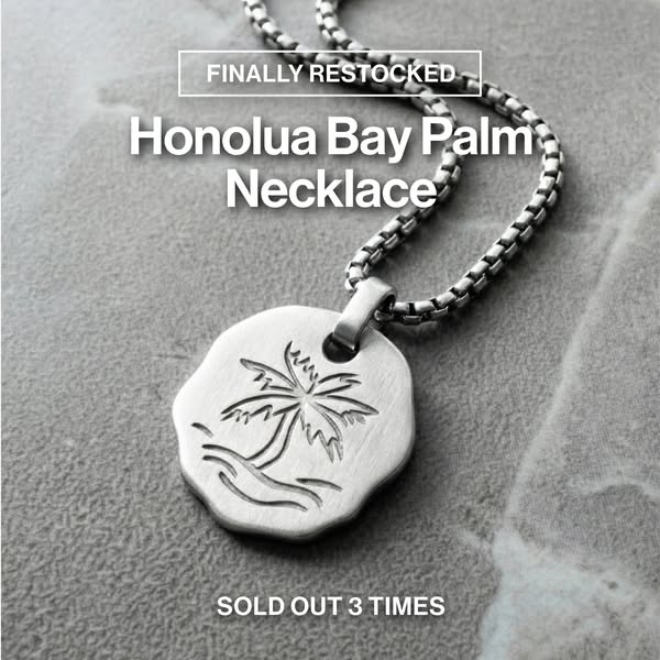 Honolua Bay Palm Necklace