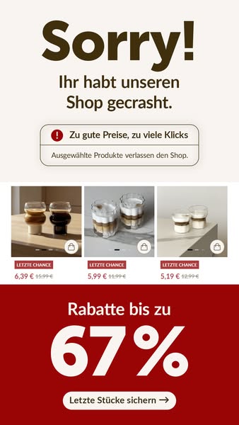 Letzte Chance · solange Vorrat reicht