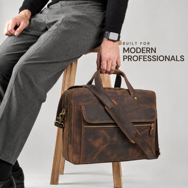 Full-Grain Leather Travel Bags
