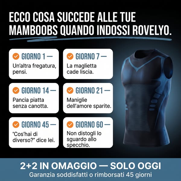 Giorno 1 pensi sia una fregatura. Giorno 60 non distogli lo sguardo allo specchio.