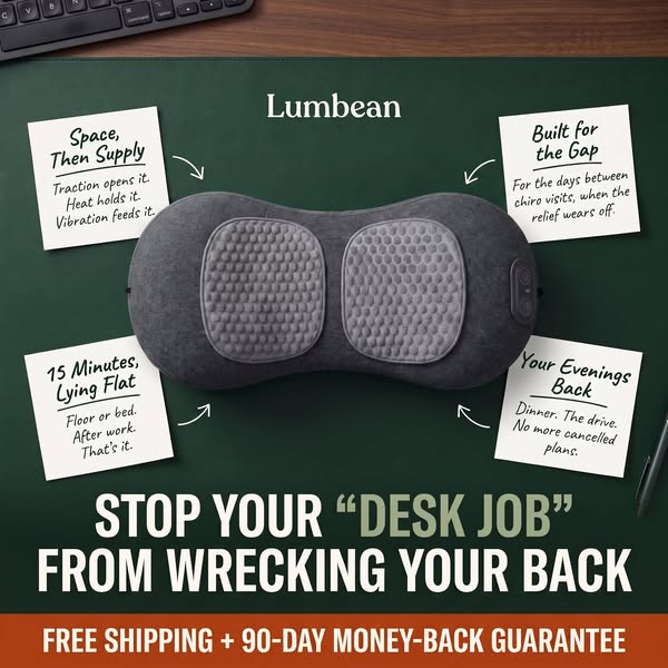 Your chiropractor gets your back right on Tuesday. Your desk job undoes it by Thursday.