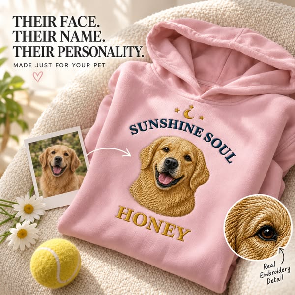 Your Pet’s Personality, Beautifully Embroidered