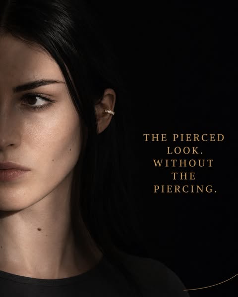 The pierced look. Without the piercing.