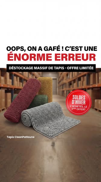 Finis les pattes sales
