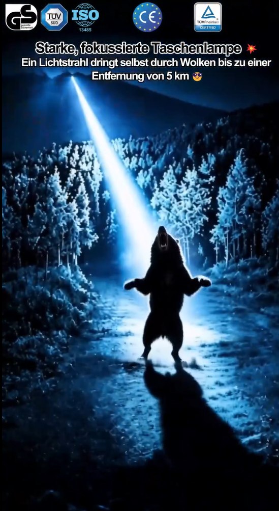 "Tongtianpao" High-Brightness Zoomable White Laser Flashlight