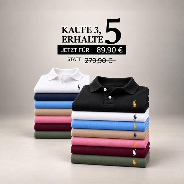 5 Premium Polo – nur 89,90€