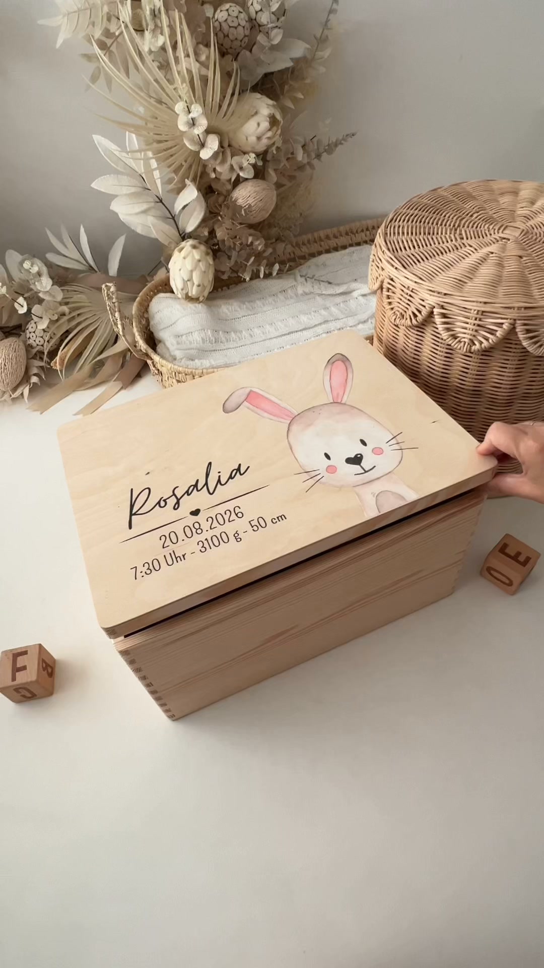 Jetzt Erinnerungsbox zur Geburt gestalten