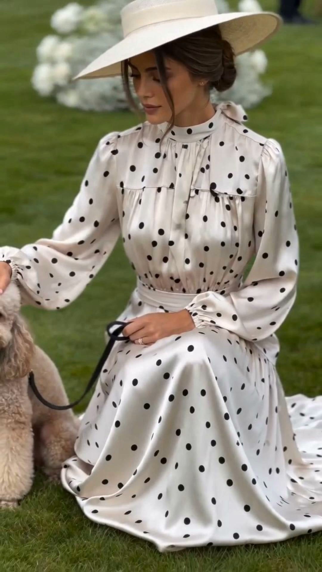 Seraphine Polka Dot Maxi Dress
