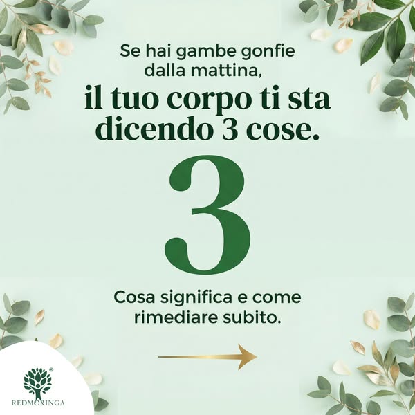 Gambe gonfie al mattino: non è un problema solo, sono tre