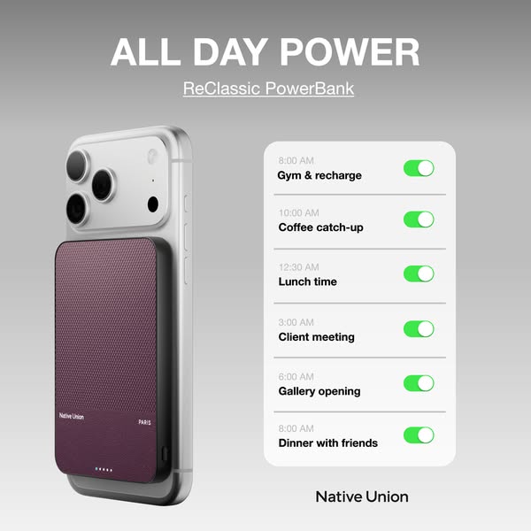 All Day Power. Zero Cables.
