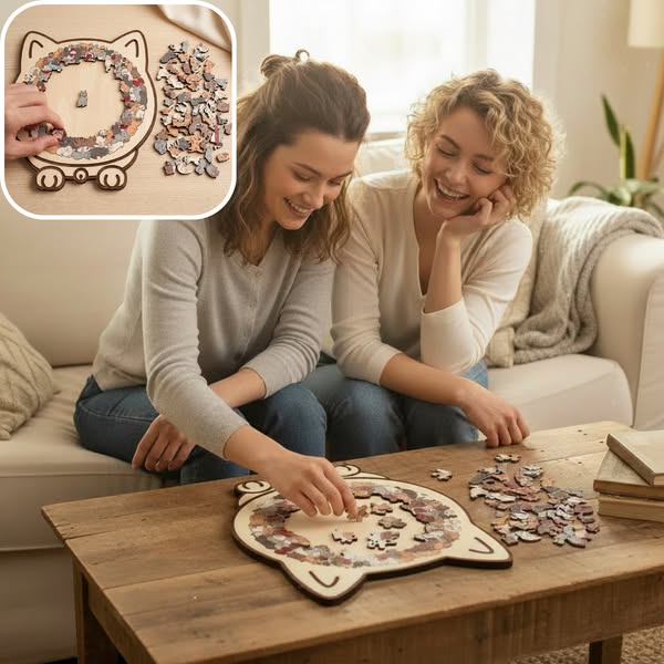 Een puzzel vol katten