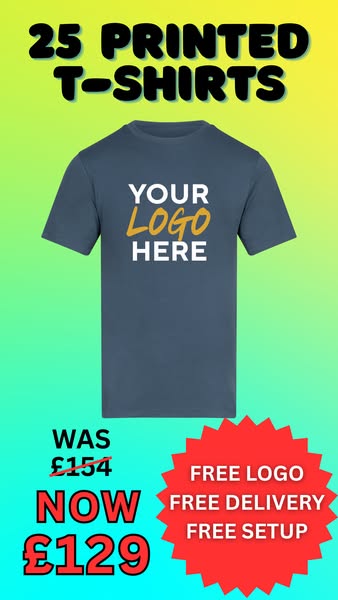 £129 + FREE DELIVERY + FREE LOGO