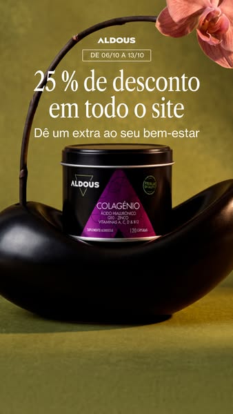 Até -25% em toda a loja | Aldous