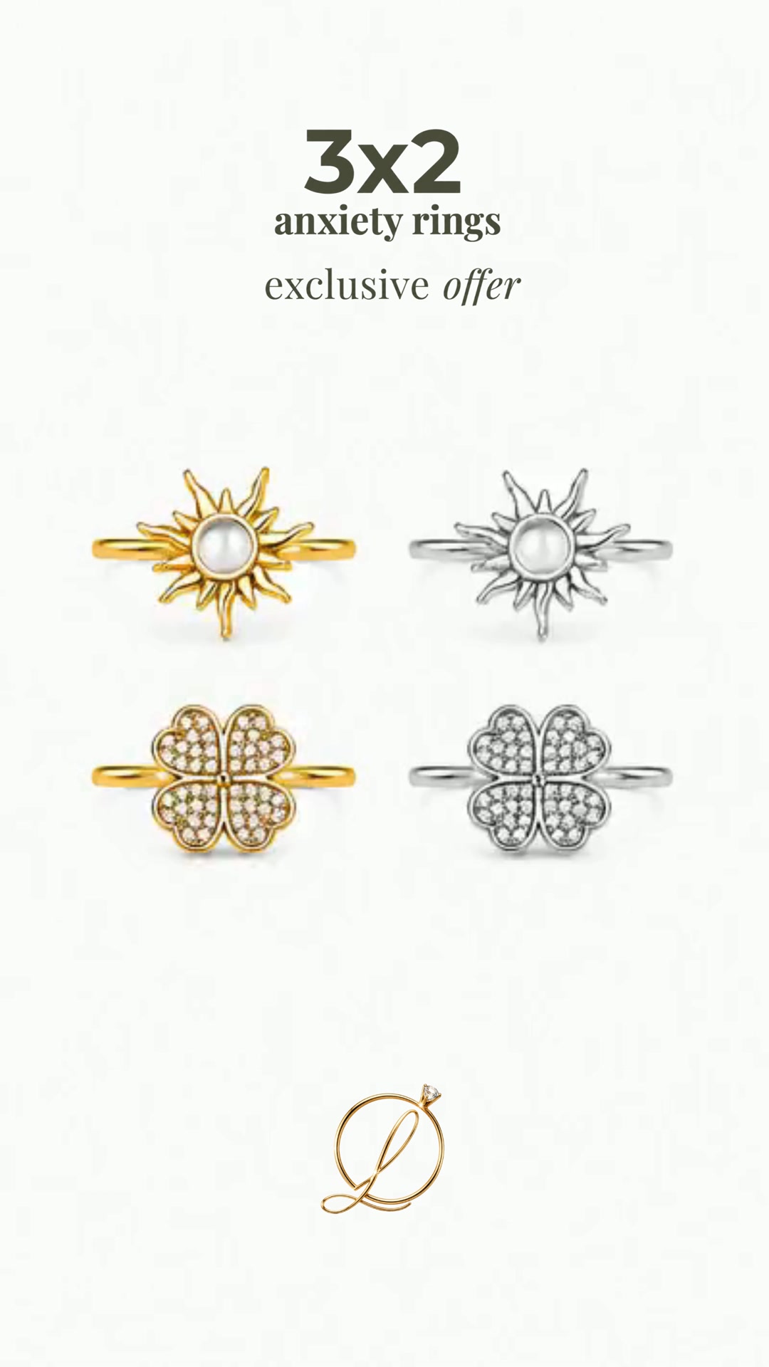 Premium rings. 3 for 2.