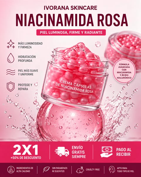 Ivorana Niacinamida Rosa — 2x1 +50%