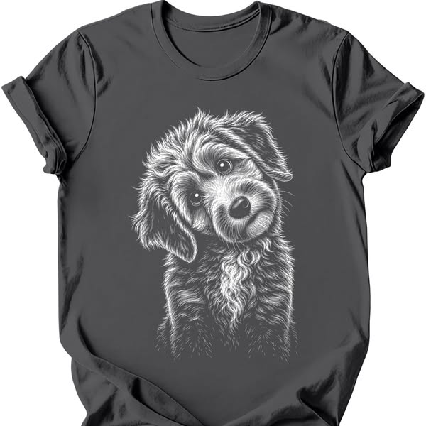 Aussiedoodle - Tilted Dog T-Shirt