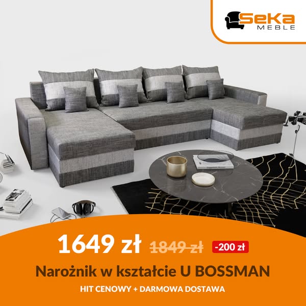 Narożnik Bossman tylko za 1649 zł - HIT CENOWY