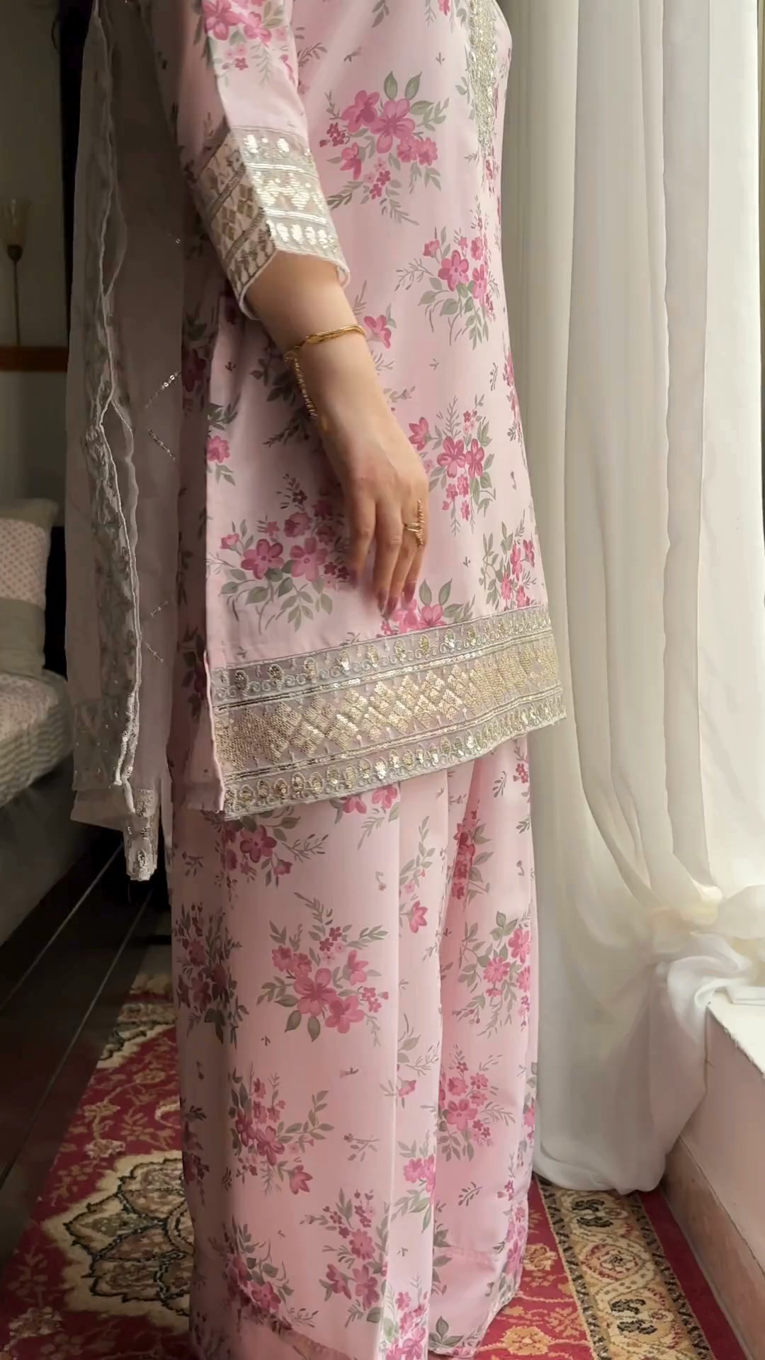 Embroidered Silk Lawn SL-26-13