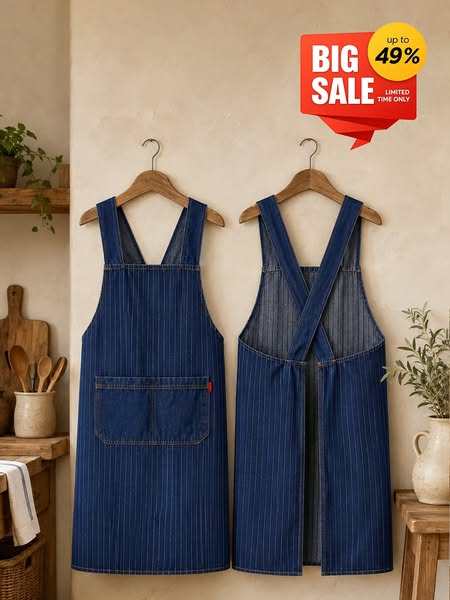 Adult Jour Apron - Front Pocket, Ideal for Everyday Use