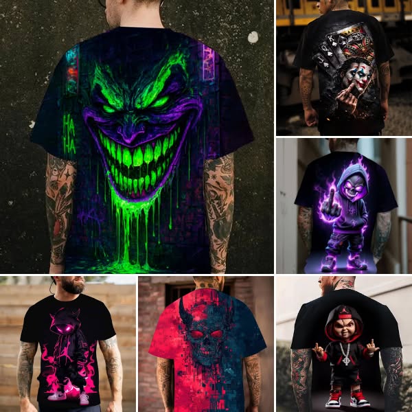 Limited-time flash sale: Purple neon skull T-shirt - 10% off your first order!