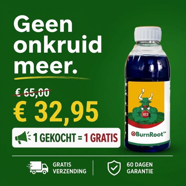 Elimineer onkruid binnen 24 uur