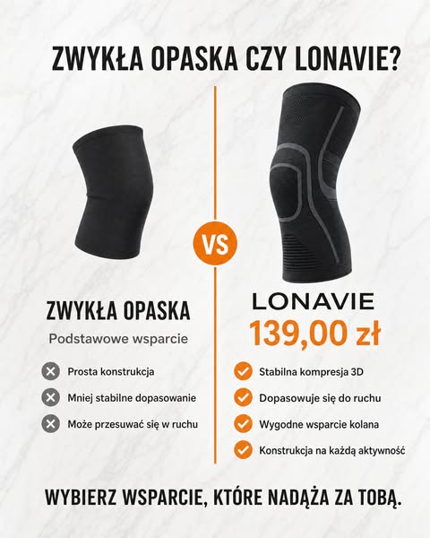 Kompresyjny rękaw na kolano FlyFlex – Poczuj ulgę od pierwszego założenia