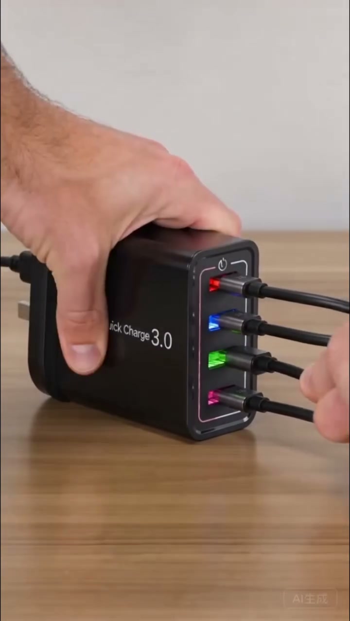 Endlich nur noch EIN Ladegerät für alles – der 4-fach USB-Reiseadapter!