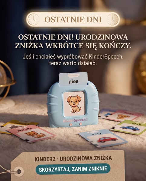 OSTATNIE DNI! KinderSpeech kończy 2 lata