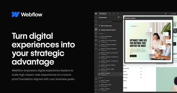 Anúncio de Webflow