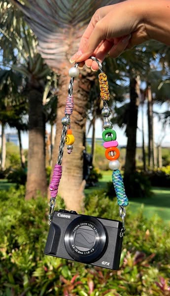 Personalized Handmade Camera Strap, Customizable, Colorful, Funky, Trendy