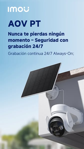Primera cámara del mundo con grabación continua 24/7