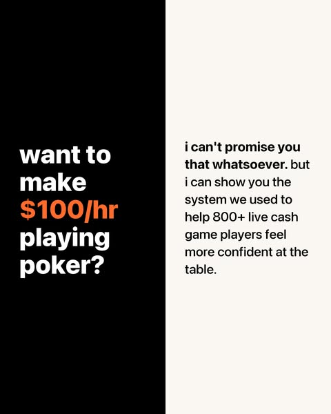 5 days of interactive coaching where I'll help you install the thought process that separates small winners from elite players