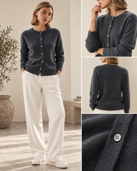 100% wool. Not itchy.