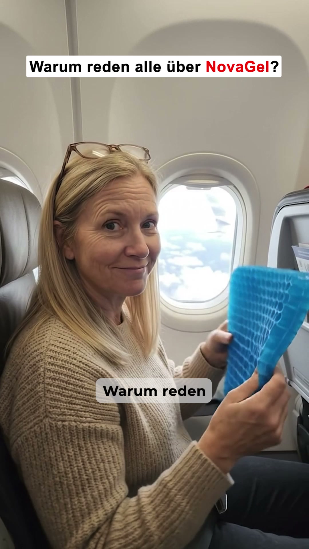Beuge Schmerzen auf Flugreisen vor