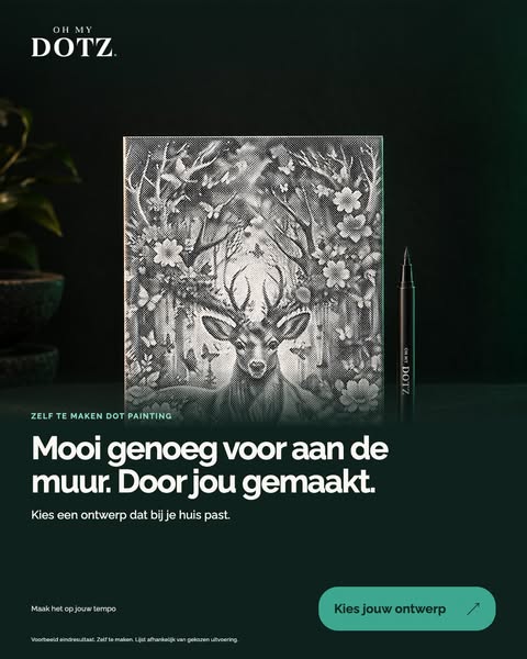 Mooi genoeg voor aan de muur