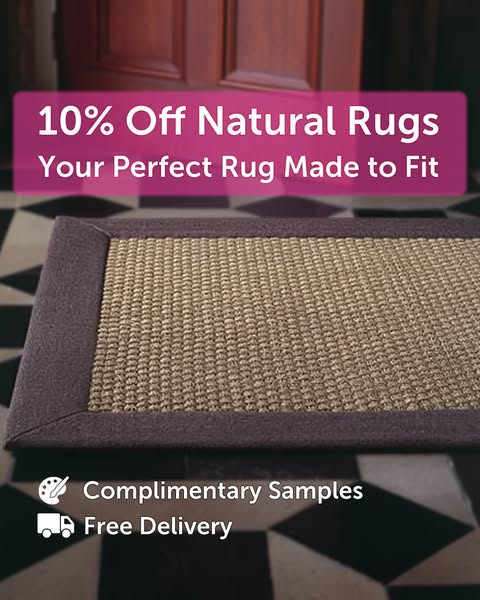 10% Off Natural Rugs - Your Perfect Rug Made To Fit