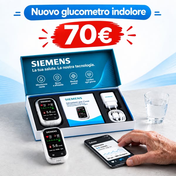 Nuovo glucometro intelligente non invasivo Siemens™!