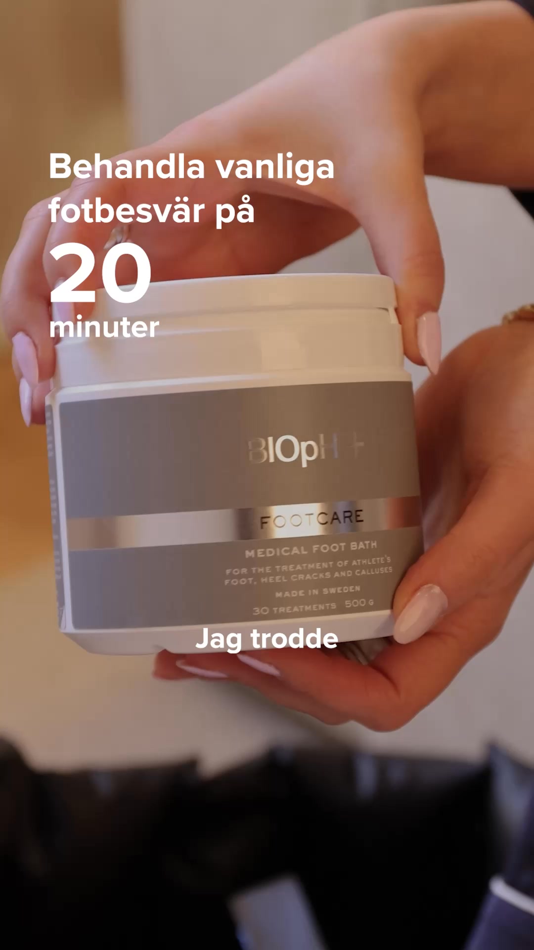Medicinsk fotvård hemma.