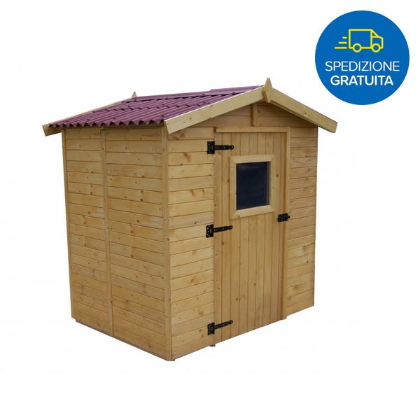 Casetta Foresta Eden In Legno Naturale 160x160cm Con Pavimento