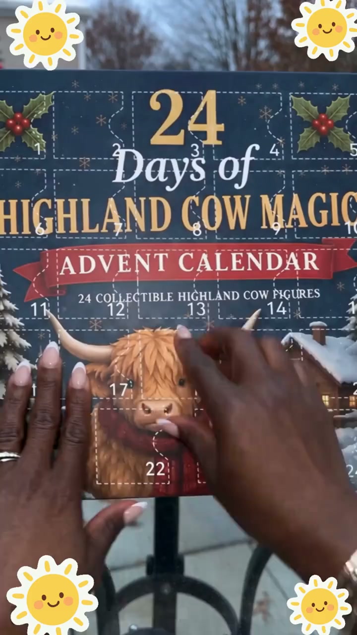 24 Days of Highland Cow Magic Advent Calendar