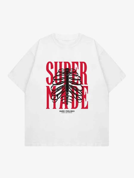 Thesupermade Skull Printed Logo Design T Shirt | Thesupermade®
