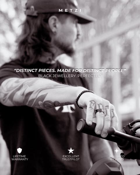 Metzi | Black Jewellery Perfected | Black Chains, Pendants & Rings