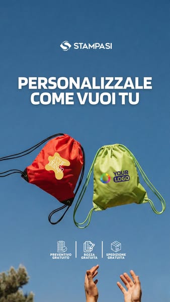 La sacca giusta, con la tua personalizzazione