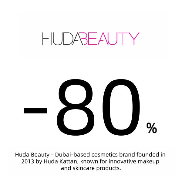 Huda Beauty Nur heute: 80 % Rabatt