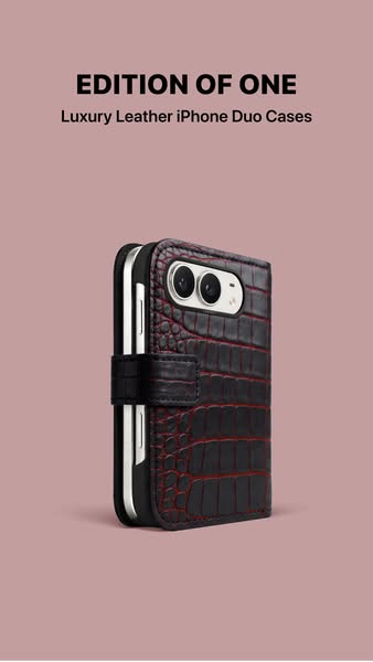 NEW IN: Luxury Leather iPhone 18 Cases