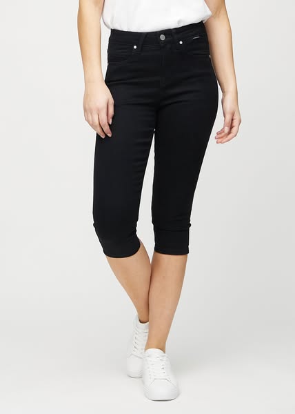 Ravens™ Skinny Capris - Black - Women | Perfect Jeans - 3XS-5XL - Stretch Denim