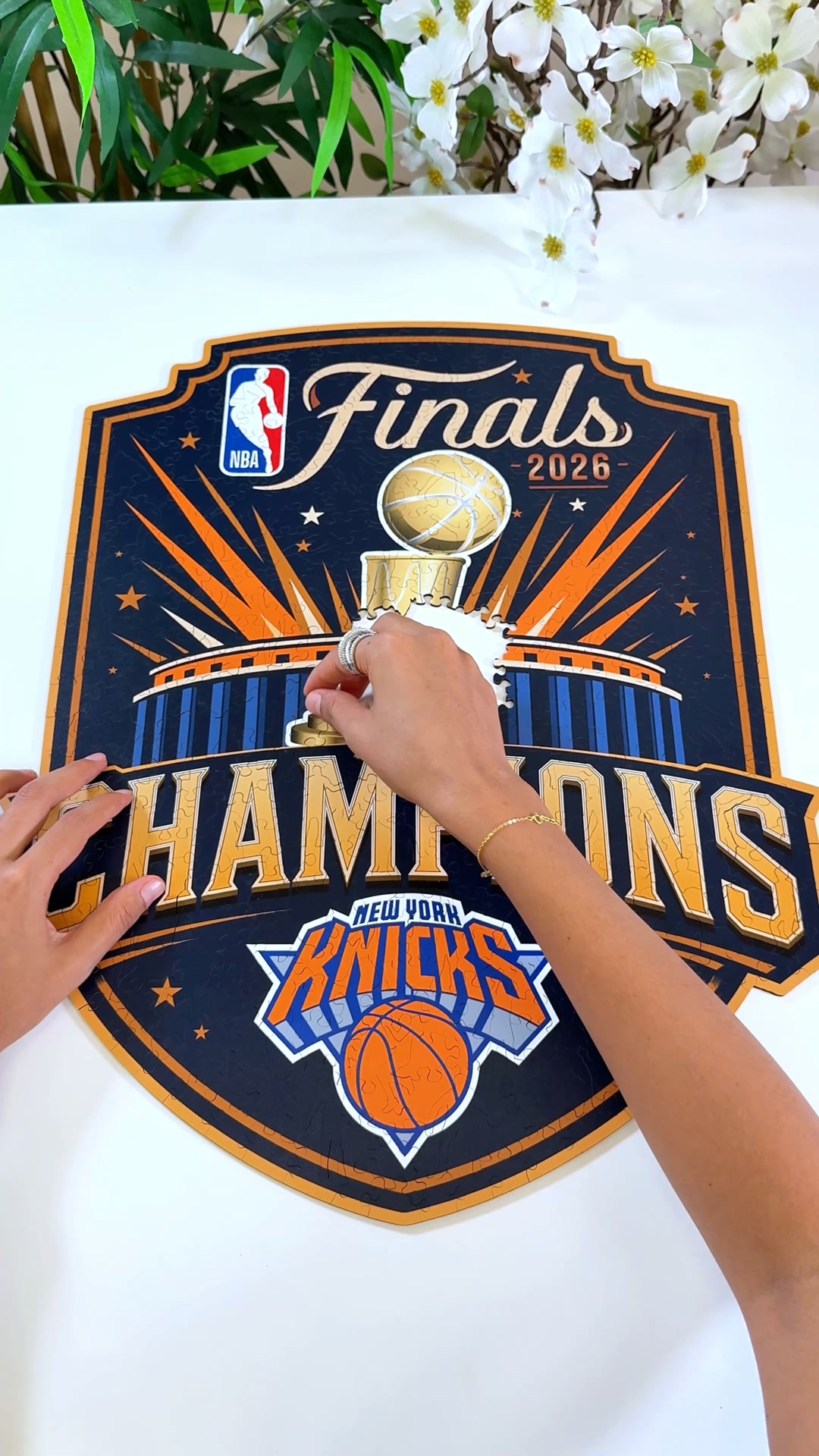 New York Knicks™ 2026 NBA Champions Wooden Puzzle