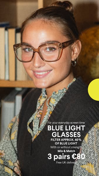 More screen time? Meet our Blue Light glasses