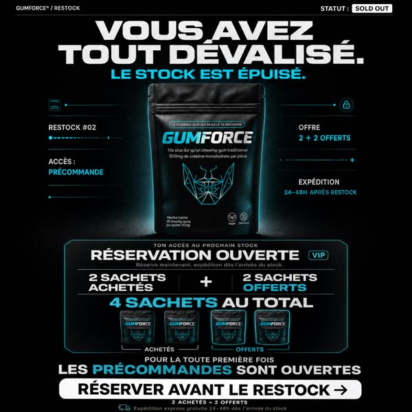 PRÉCOMMANDES OUVERTES — 2+2 OFFERTS